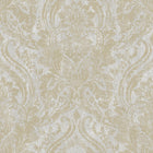 A68702 Textured Damask Grey Wallpaper by Grandeco