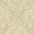 A68703 Textured Damask Cream and Gold Wallpaper by Grandeco