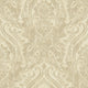 Textured Damask Cream and Gold Wallpaper by Grandeco