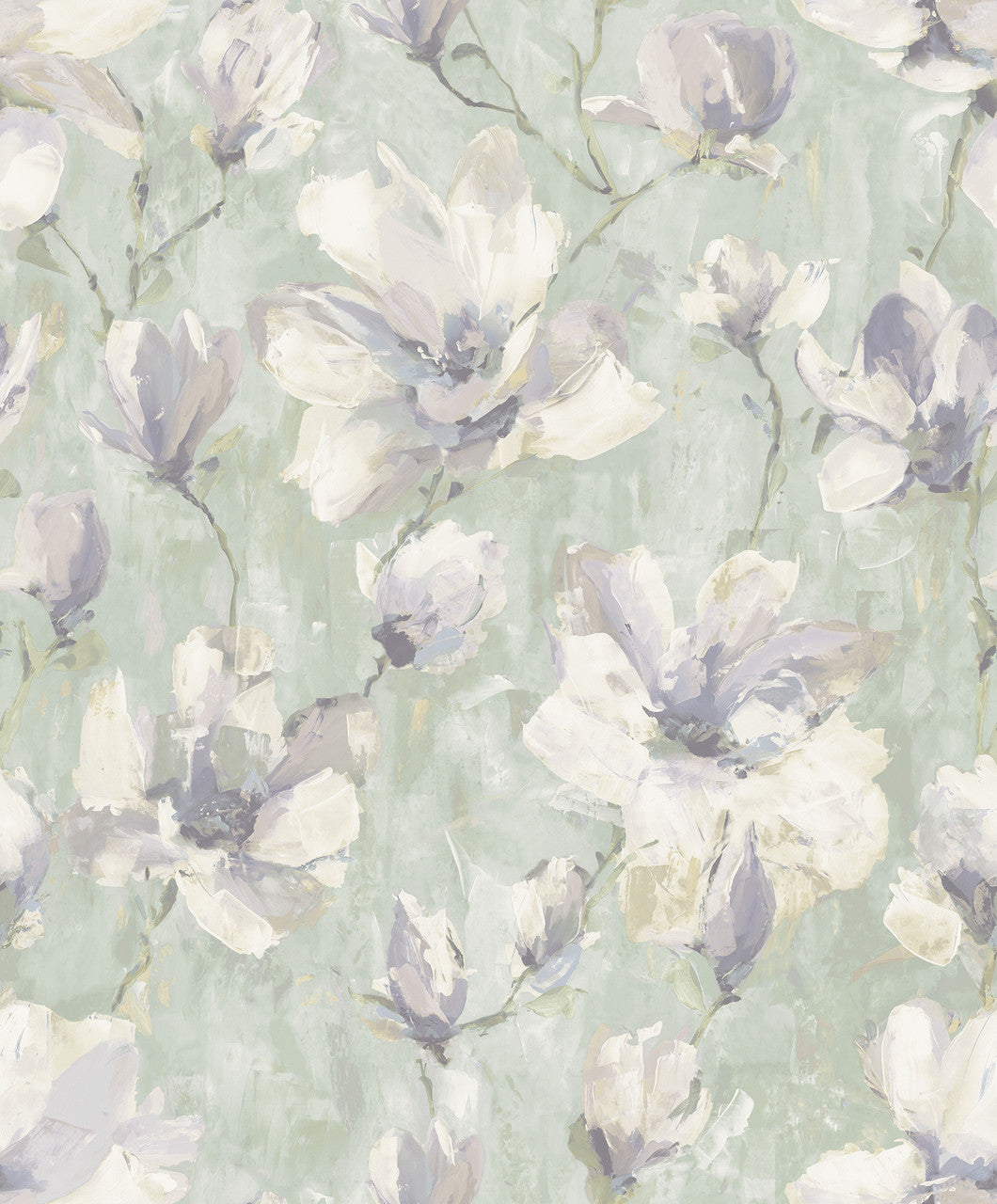 A72404 Camilla Floral Sage Wallpaper by Grandeco
