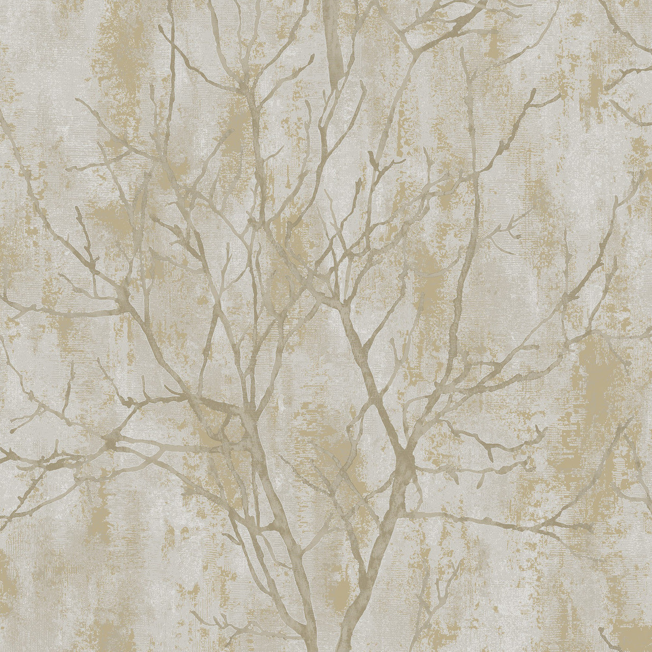 A75703 Venetian Tree Taupe Wallpaper by Grandeco