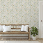 A76701 Summer Meadow Spring Floral Sage Wallpaper by Grandeco