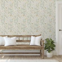 A76701 Summer Meadow Spring Floral Sage Wallpaper by Grandeco