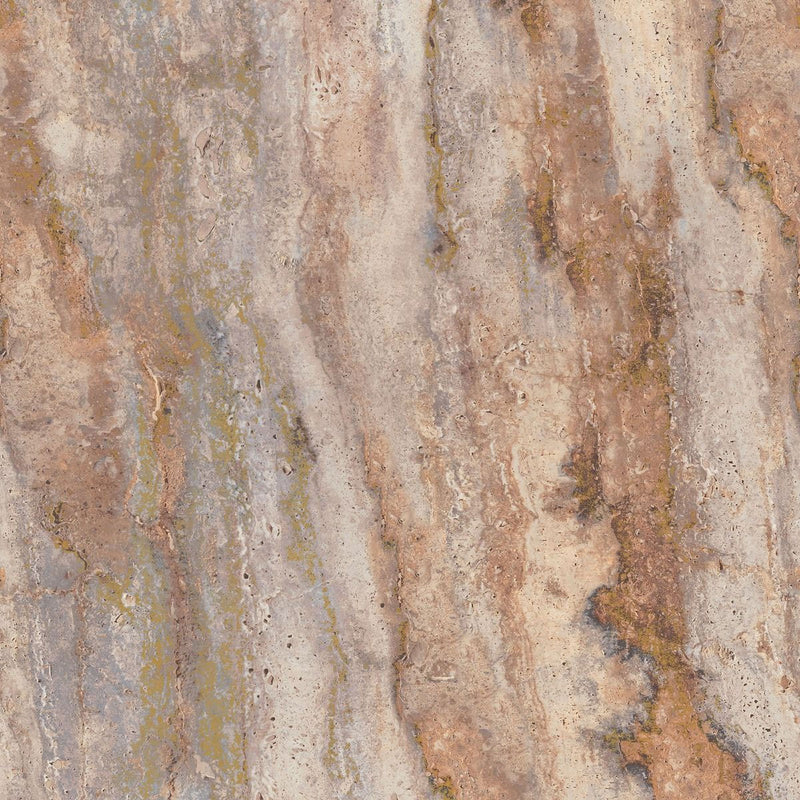 A81701 Stone Façade Rust / Slate Wallpaper by Grandeco