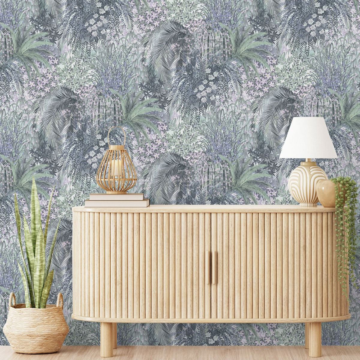 A82501 Paradise Blue Wallpaper by Grandeco