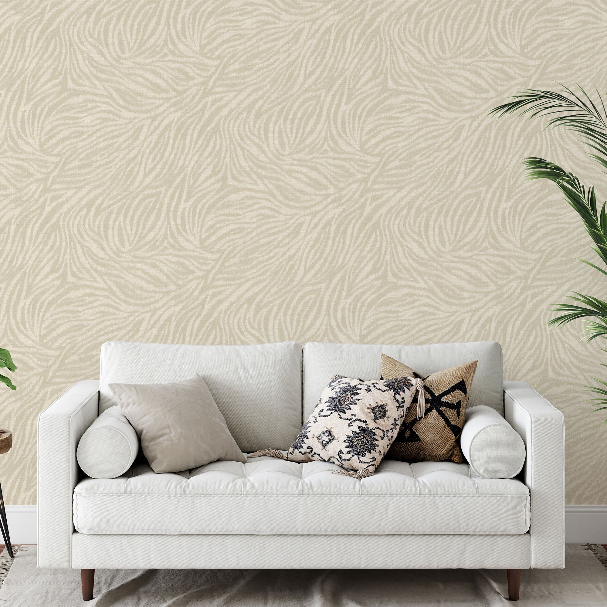 A84101 Ankara Cream Wallpaper by Grandeco