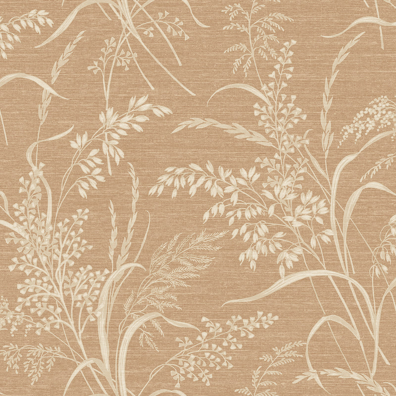 Prairie Rust Red Brown Prairie Wallpaper by Grandeco