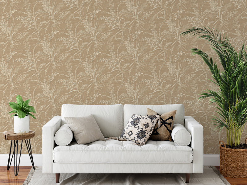 Prairie Rust Red Brown Prairie Wallpaper by Grandeco