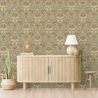 A84702 Persian Garden Sage Green Wallpaper by Grandeco - room