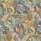 A85001 Animal Garden Multi Wallpaper by Grandeco - flat