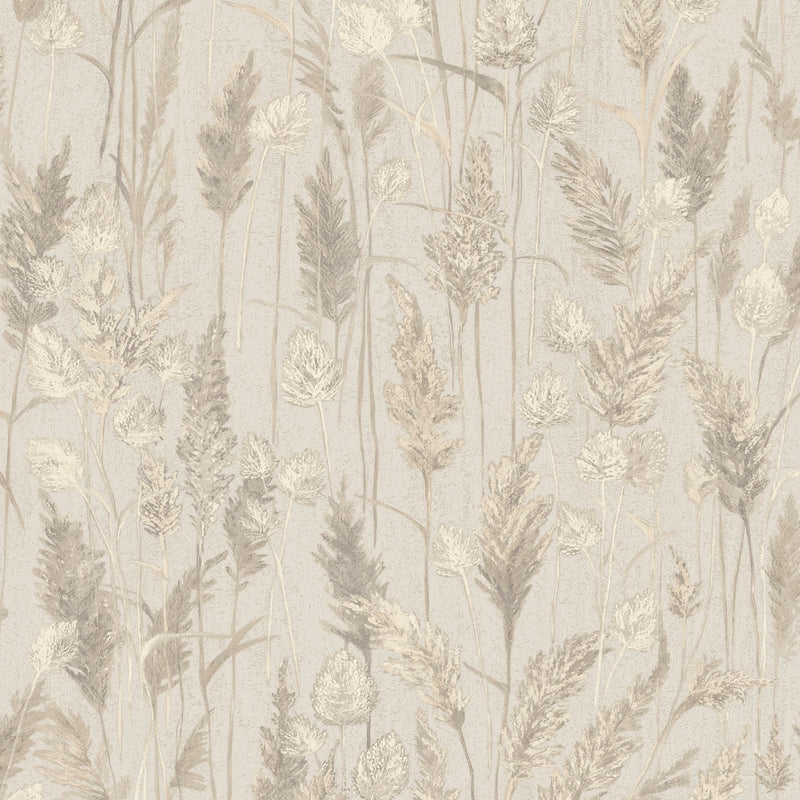 Meadow Grasses Neutral Wallpaper by Grandeco