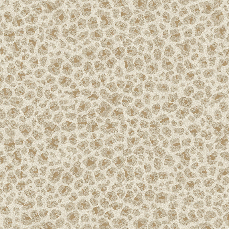 A86301 Leopard Cream & Gold Paul Moneypenny Wallpaper by Grandeco