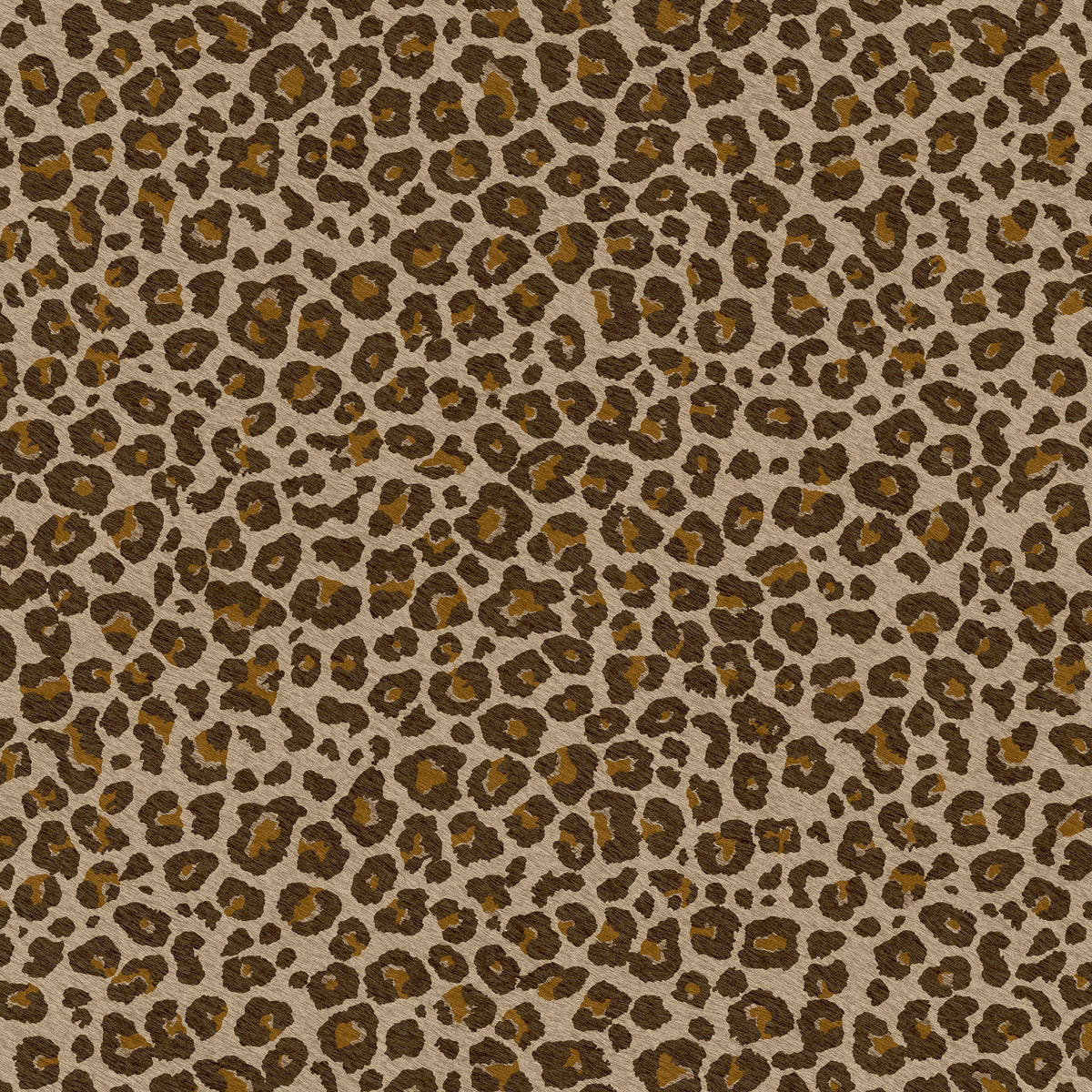 Leopard Chocolate & Gold Paul Moneypenny Wallpaper by Grandeco