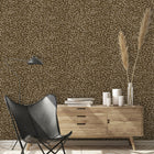 A86302 Leopard Chocolate & Gold Paul Moneypenny Wallpaper by Grandeco