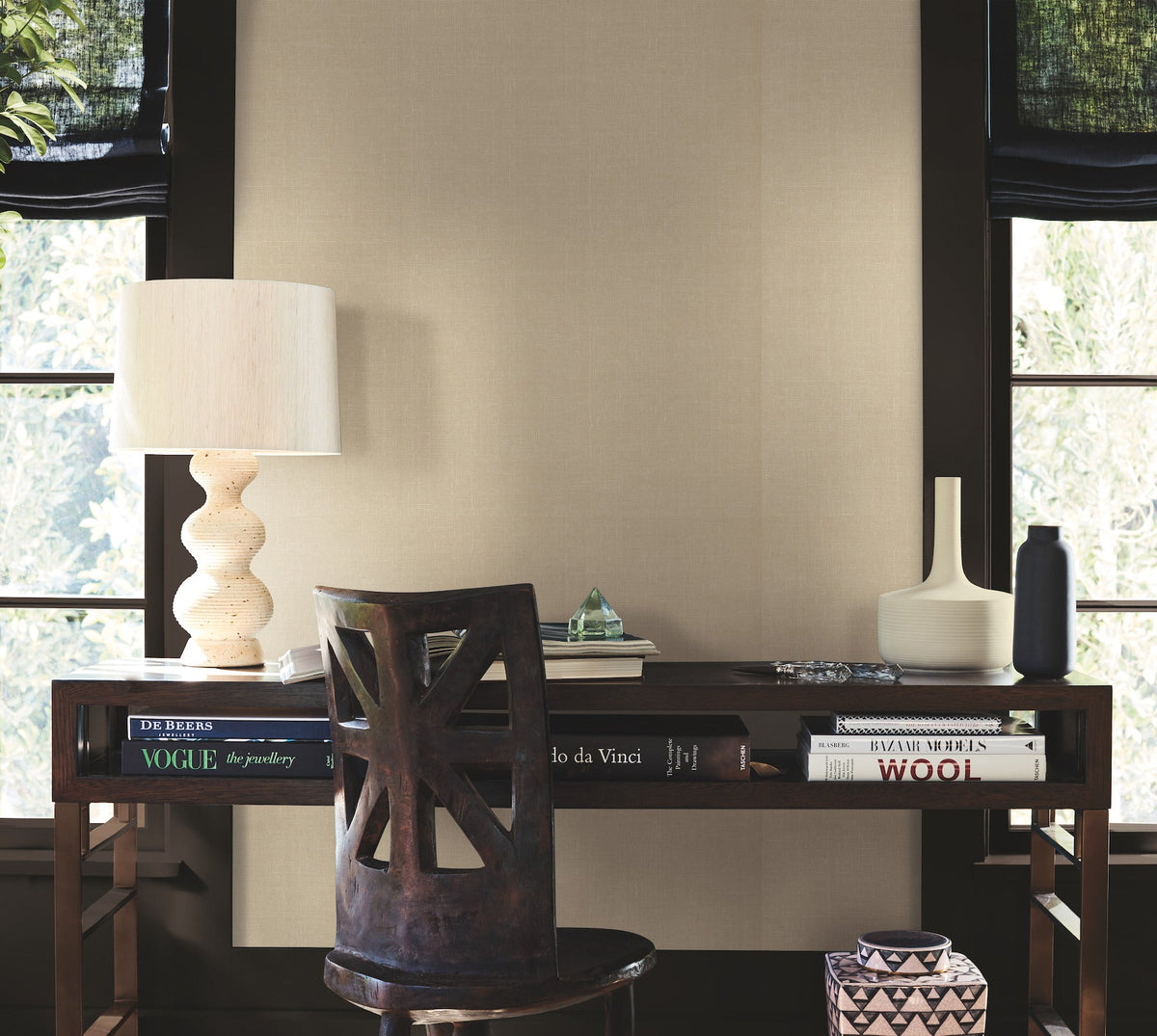 AB1803 Woven Linen Linen Artifacts Wallpaper by York Wallcoverings