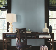 AB1805 Woven Linen Sky Blue Artifacts Wallpaper by York Wallcoverings