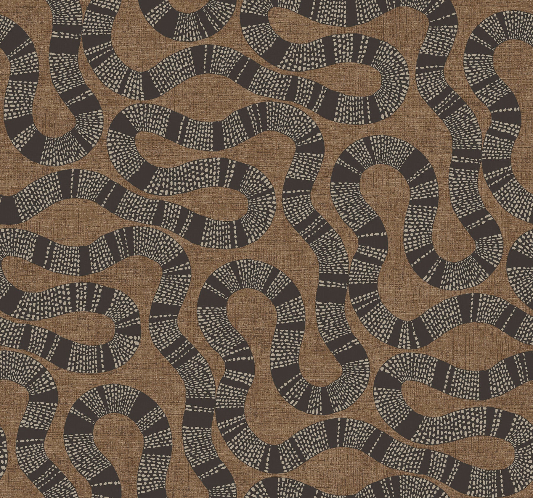 AB3001 Ophidia Brown Artifacts Wallpaper by York Wallcoverings