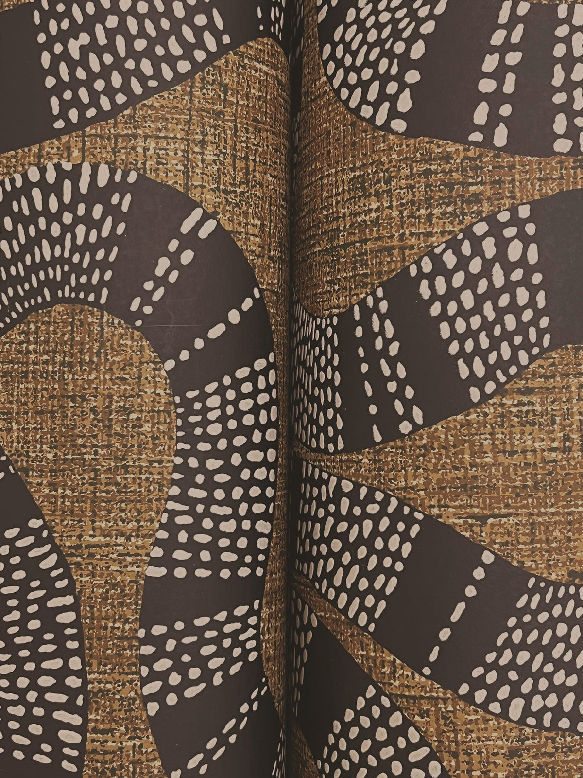 AB3001 Ophidia Brown Artifacts Wallpaper by York Wallcoverings