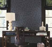 AB3002 Ophidia Navy Artifacts Wallpaper by York Wallcoverings