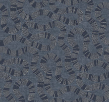 AB3002 Ophidia Navy Artifacts Wallpaper by York Wallcoverings