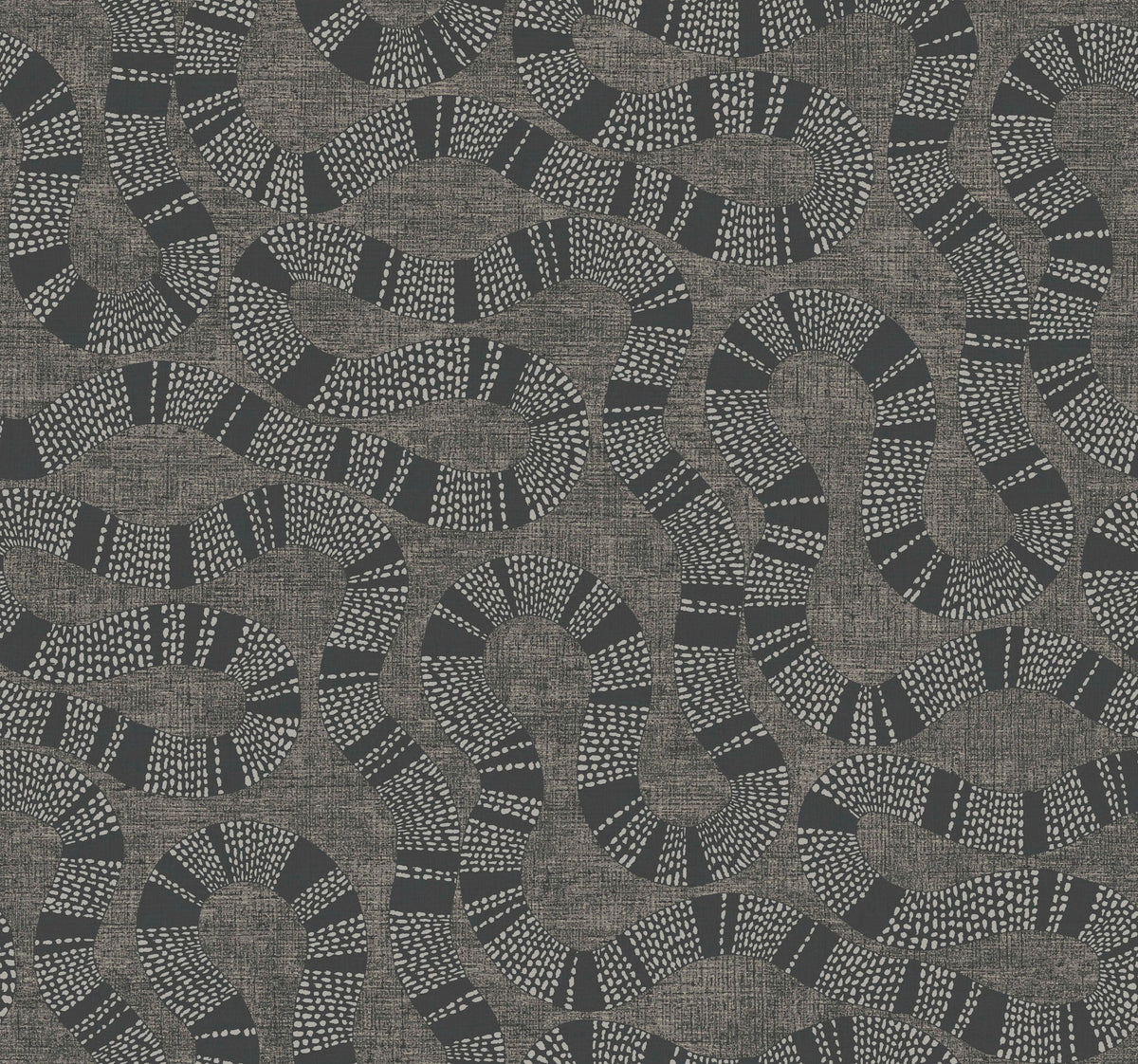 AB3004 Ophidia Black Artifacts Wallpaper by York Wallcoverings