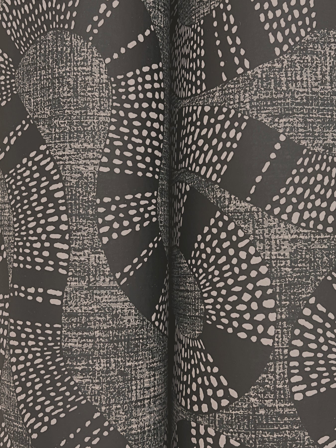 AB3004 Ophidia Black Artifacts Wallpaper by York Wallcoverings