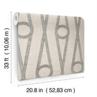 AB3011 Henlein Putty Artifacts Wallpaper by York Wallcoverings
