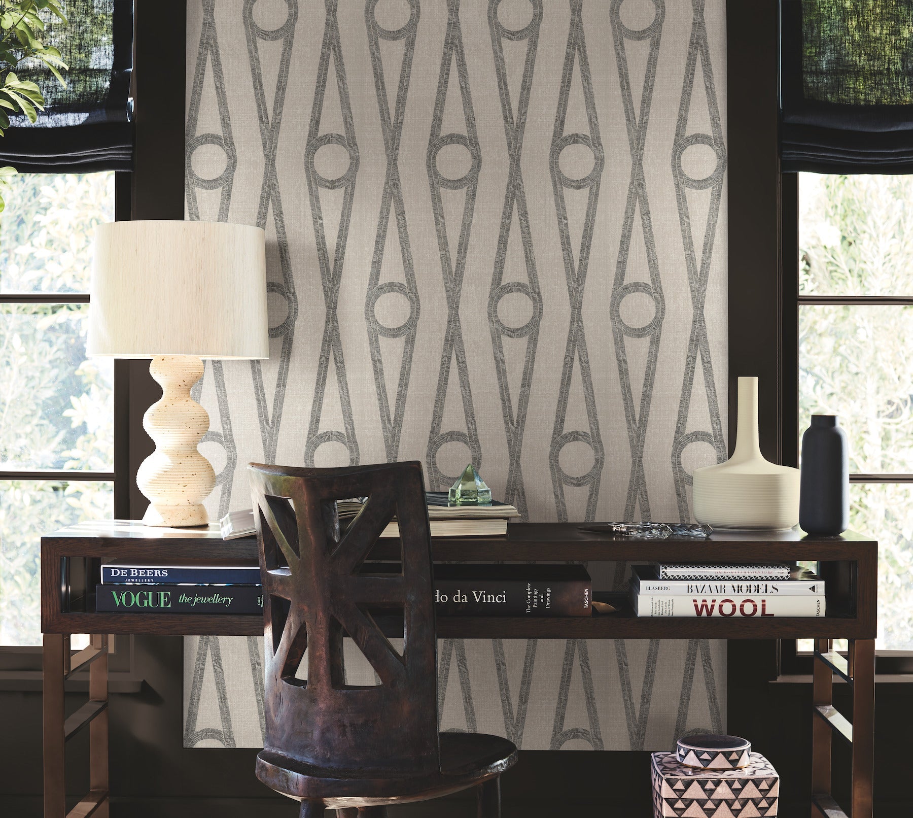 AB3011 Henlein Putty Artifacts Wallpaper by York Wallcoverings