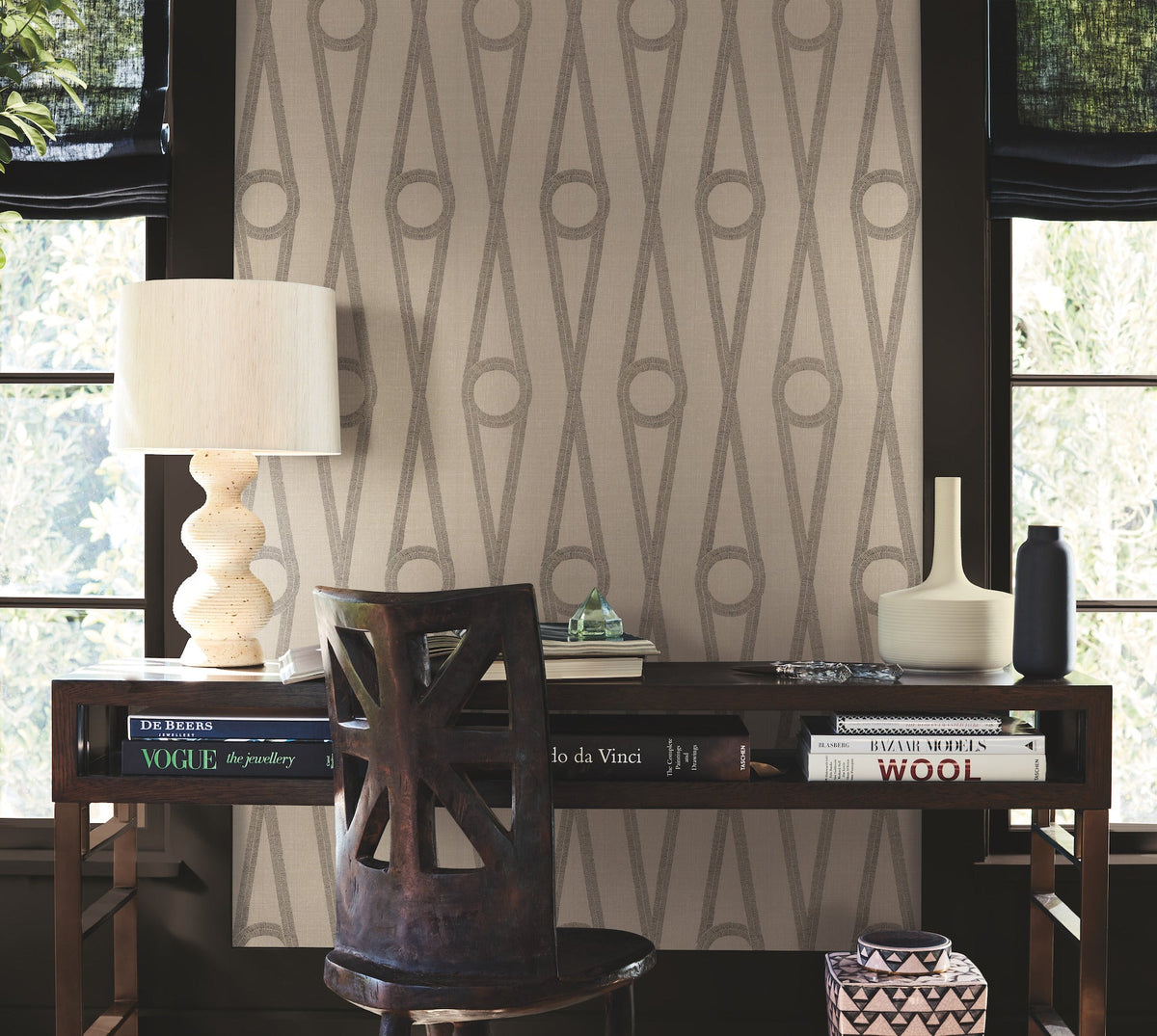 AB3012 Henlein Gold Artifacts Wallpaper by York Wallcoverings