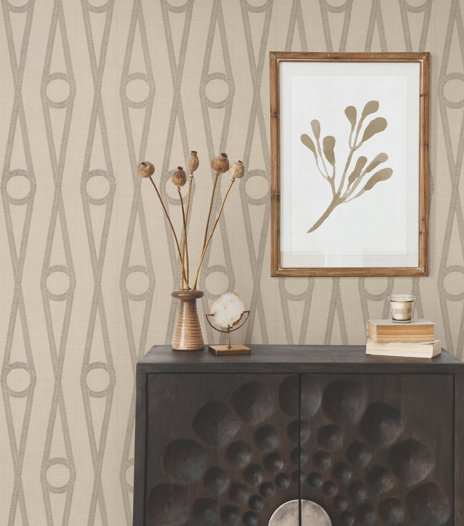 AB3012 Henlein Gold Artifacts Wallpaper by York Wallcoverings