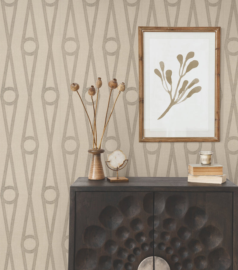 AB3012 Henlein Gold Artifacts Wallpaper by York Wallcoverings