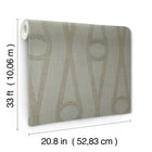 AB3013 Henlein Grey Artifacts Wallpaper by York Wallcoverings