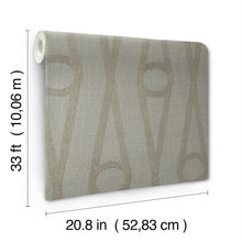 AB3013 Henlein Grey Artifacts Wallpaper by York Wallcoverings