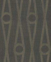 AB3014 Henlein Charcoal Artifacts Wallpaper by York Wallcoverings