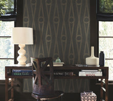AB3014 Henlein Charcoal Artifacts Wallpaper by York Wallcoverings