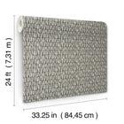 AB3042 Thatched Black Artifacts Wallpaper by York Wallcoverings