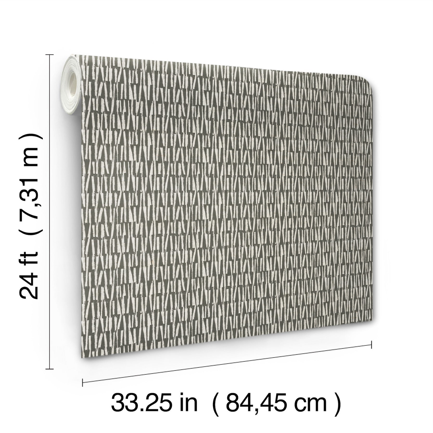 AB3042 Thatched Black Artifacts Wallpaper by York Wallcoverings
