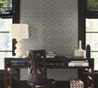 AB3042 Thatched Black Artifacts Wallpaper by York Wallcoverings