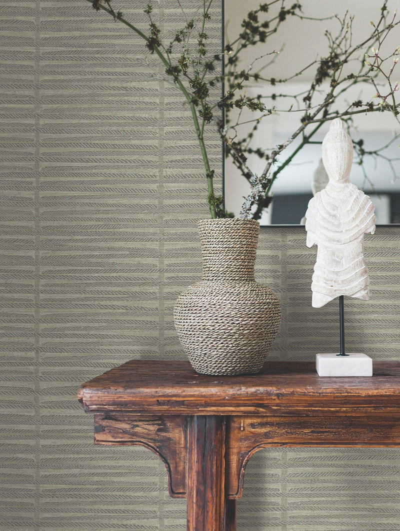 AB3052 Iringa Putty Artifacts Wallpaper by York Wallcoverings