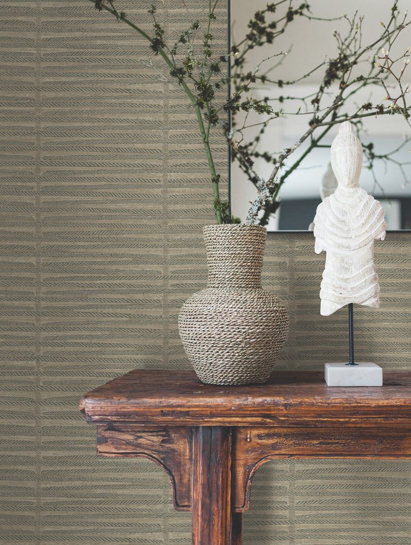 AB3055 Iringa Mocha Artifacts Wallpaper by York Wallcoverings