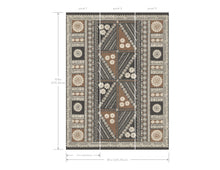 AB3057M Tapa Sienna Artifacts Mural by York Wallcoverings