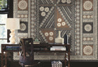 AB3057M Tapa Sienna Artifacts Mural by York Wallcoverings