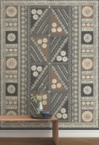 AB3057M Tapa Sienna Artifacts Mural by York Wallcoverings