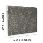 AB3061 Allerton Bamboo Black Artifacts Wallpaper by York Wallcoverings