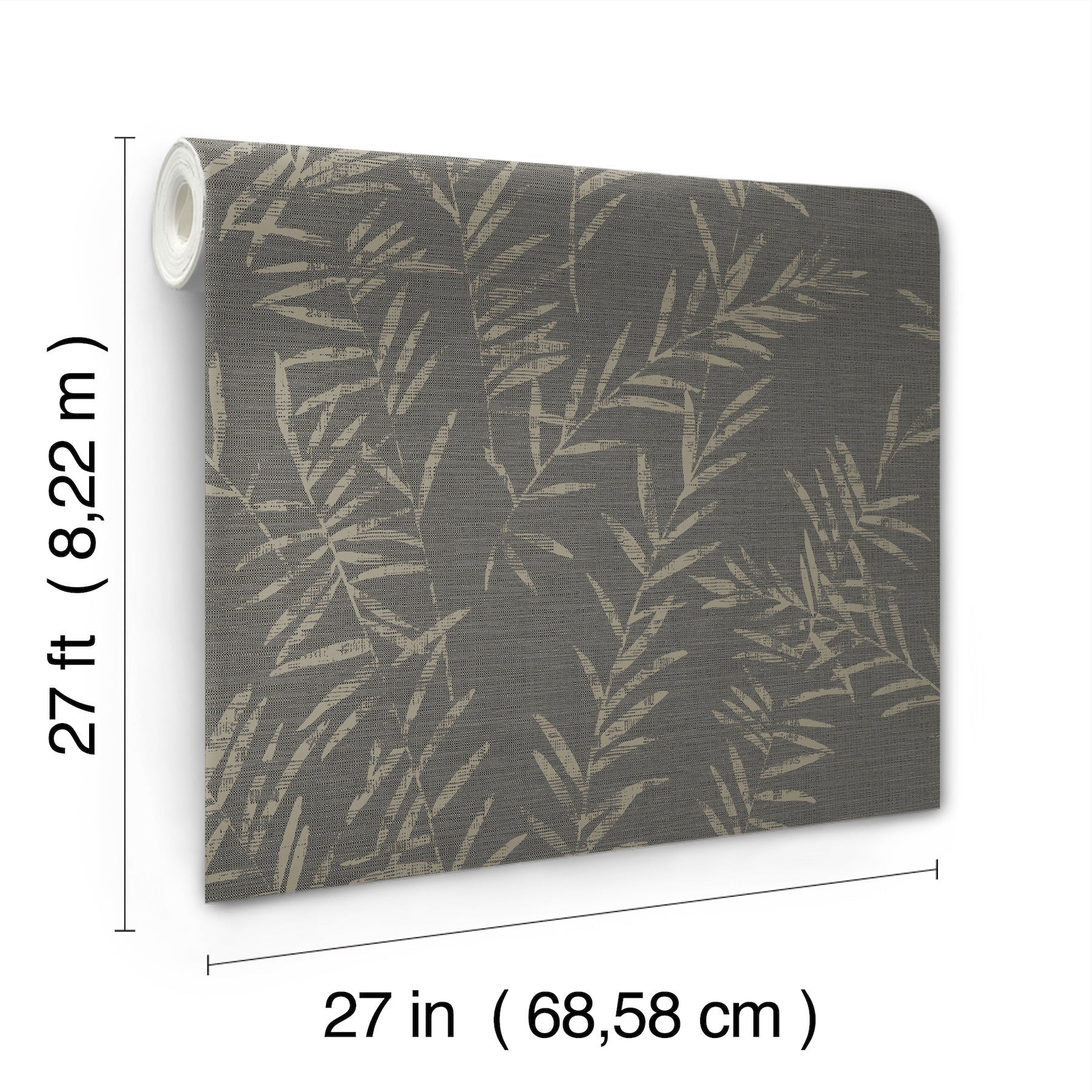 AB3061 Allerton Bamboo Black Artifacts Wallpaper by York Wallcoverings