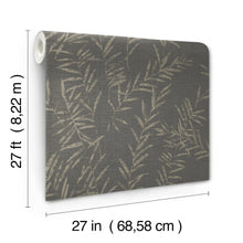 AB3061 Allerton Bamboo Black Artifacts Wallpaper by York Wallcoverings