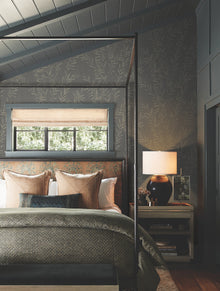 AB3061 Allerton Bamboo Black Artifacts Wallpaper by York Wallcoverings