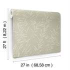 AB3062 Allerton Bamboo Taupe Artifacts Wallpaper by York Wallcoverings