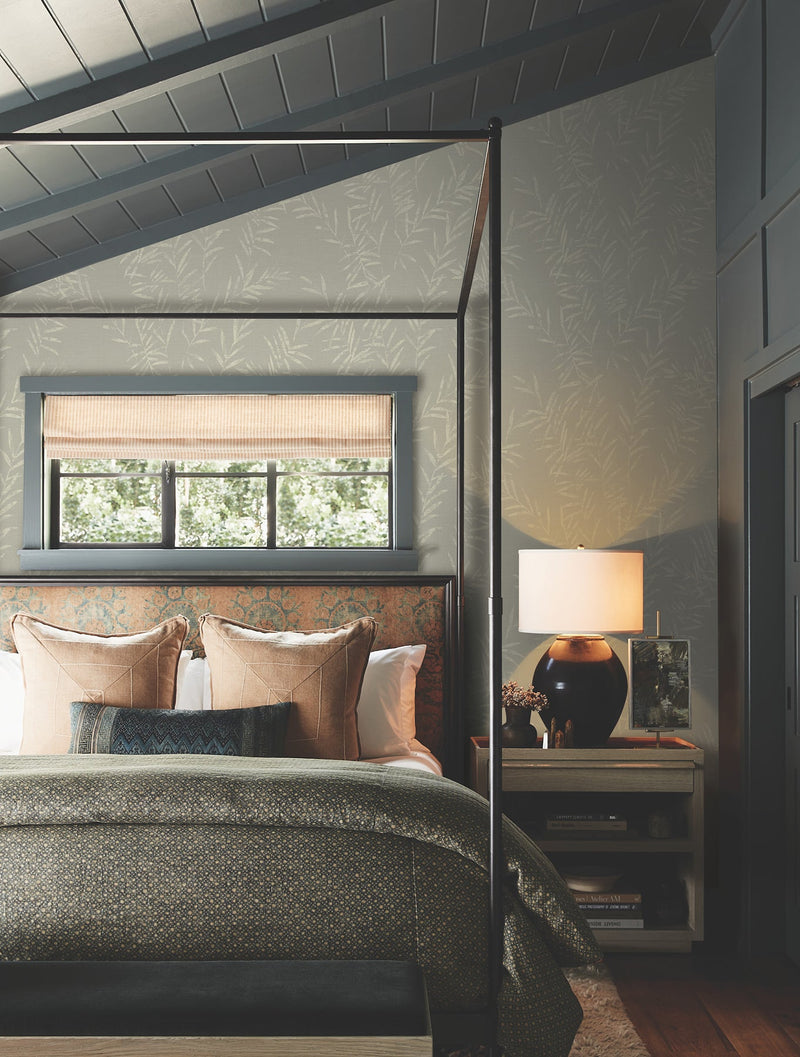 AB3062 Allerton Bamboo Taupe Artifacts Wallpaper by York Wallcoverings