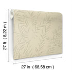 AB3063 Allerton Bamboo Linen Artifacts Wallpaper by York Wallcoverings
